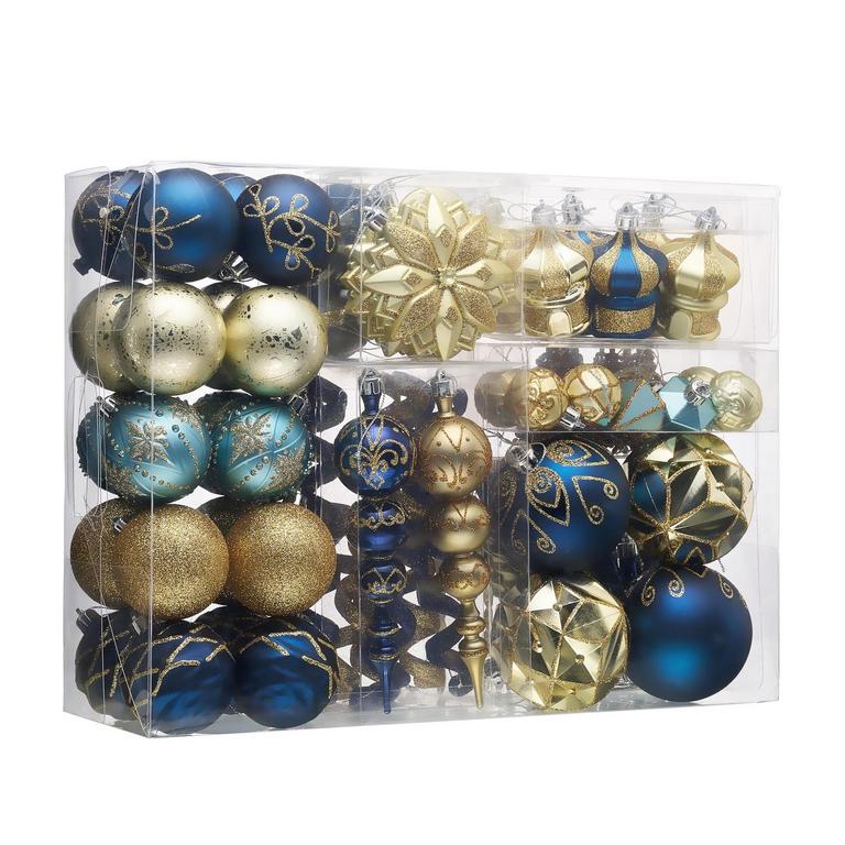 VALERY MADELYN XMAS ORNAMENTS 108PK