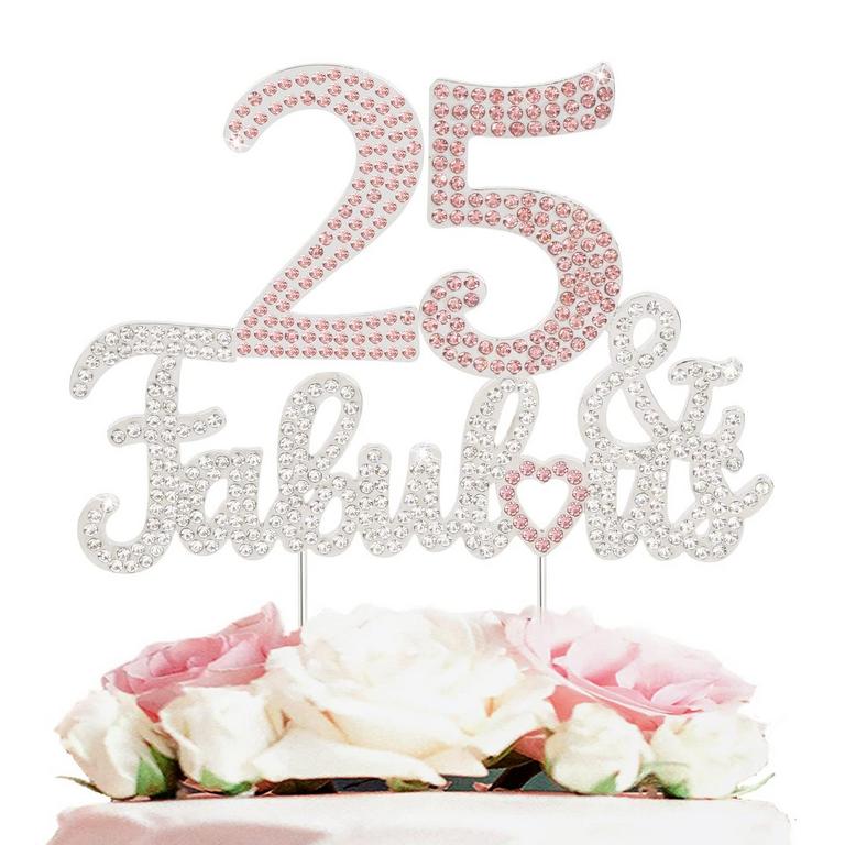 LASKYER 25TH BDAY CAKE TOPPER