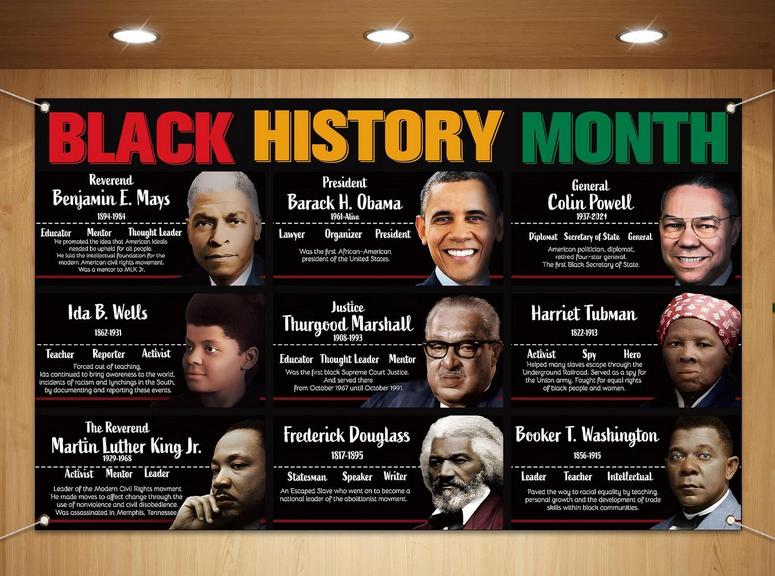 BLACK HISTORY PHOTO BACKDROP