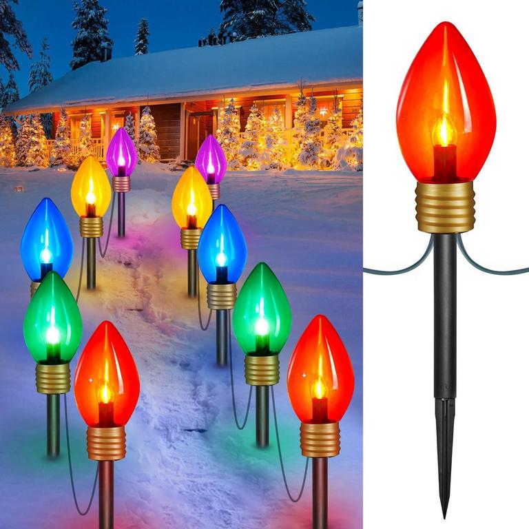 CHRISTMAS JUMBO C9 LIGHTS 8.5'