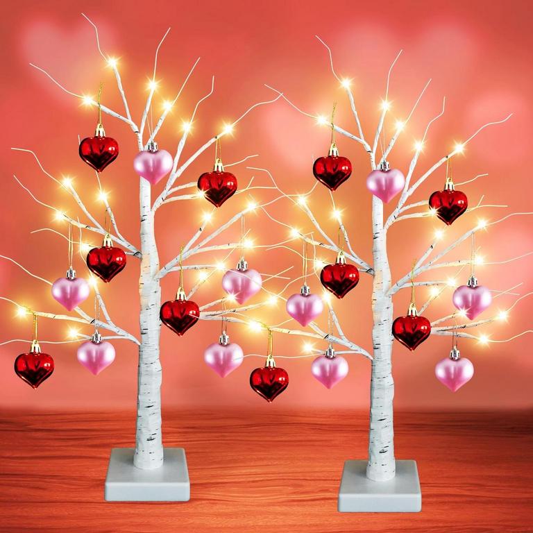 2PK 24IN VALENTINES TREE