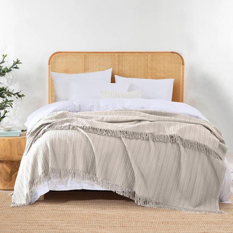 COTTON WAFFLE KING BLANKET