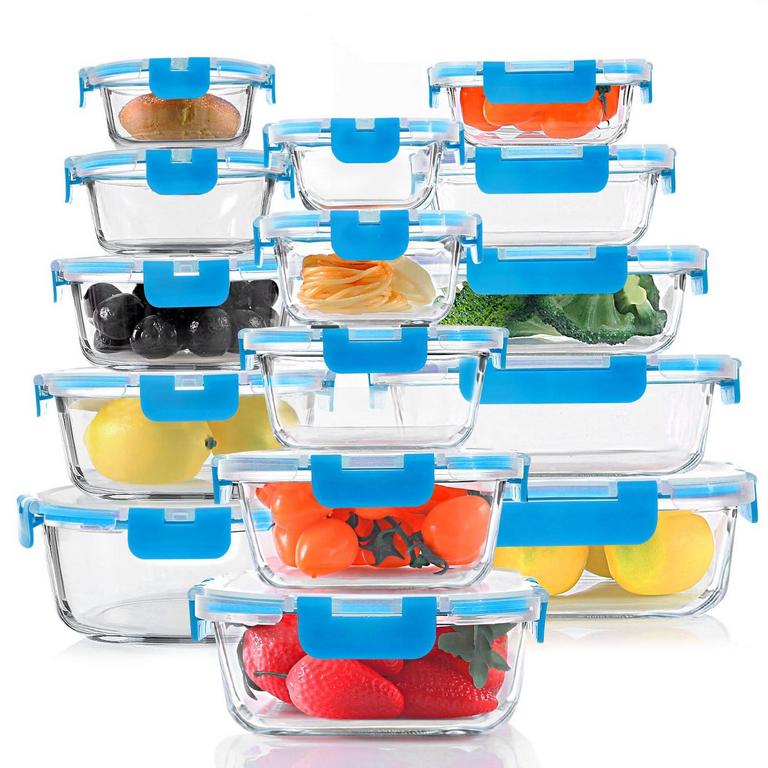 KOMUEE GLASS FOOD CONTAINERS 15PK
