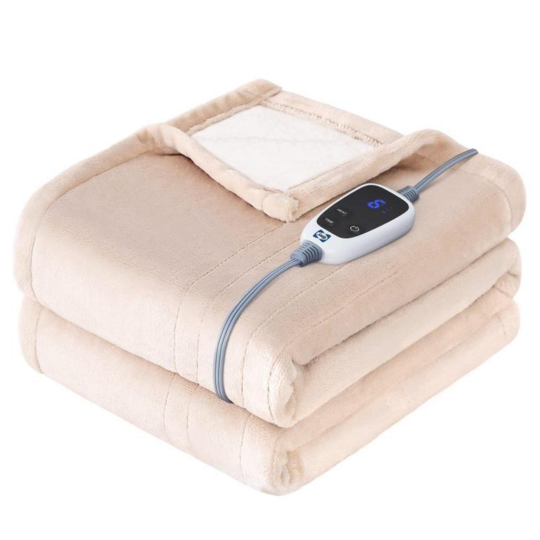 SEALY HEATED BLANKET BEIGE