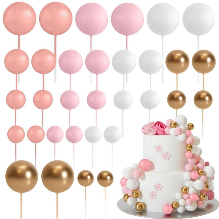 ASTARON CAKE TOPPER BALLS 32PK