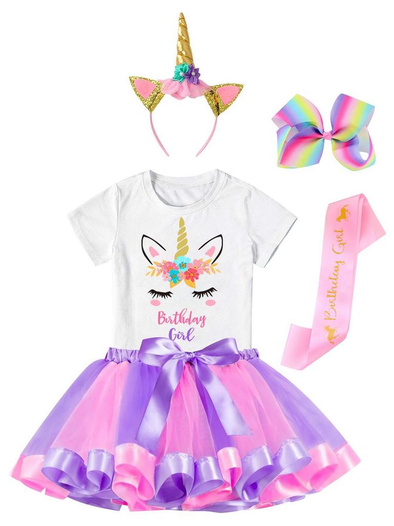 3-4T GIRLS UNICORN OUTFIT