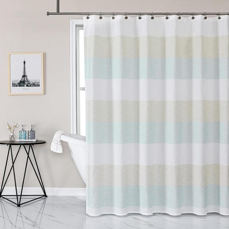 SPA TAN STRIPE SHOWER CURTAIN