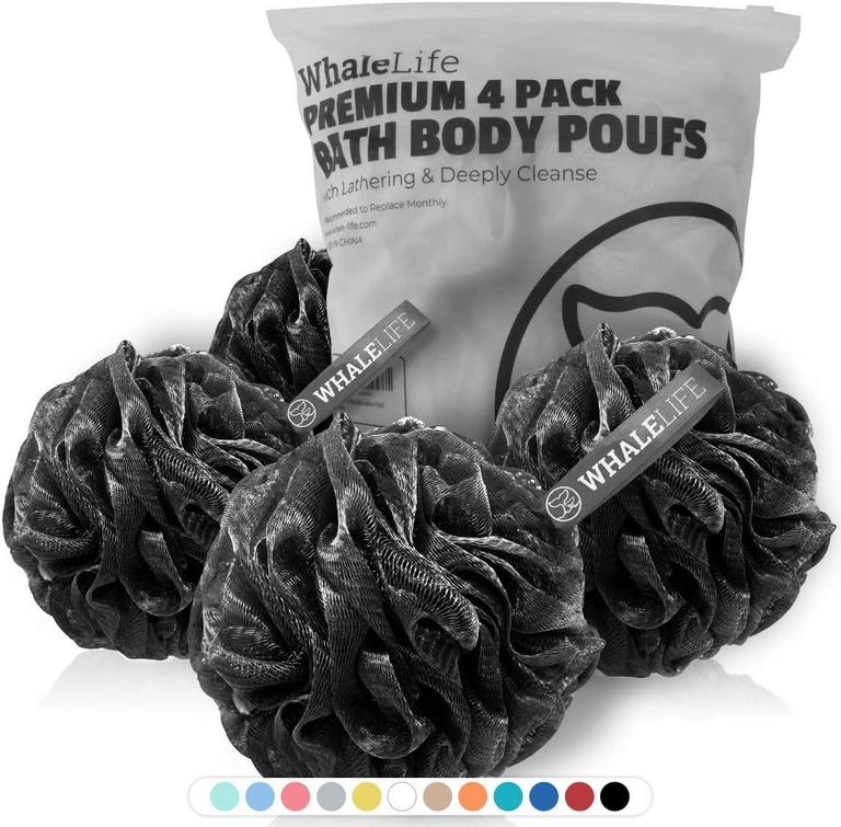 WHALELIFE SHOWER PUFF 4PK