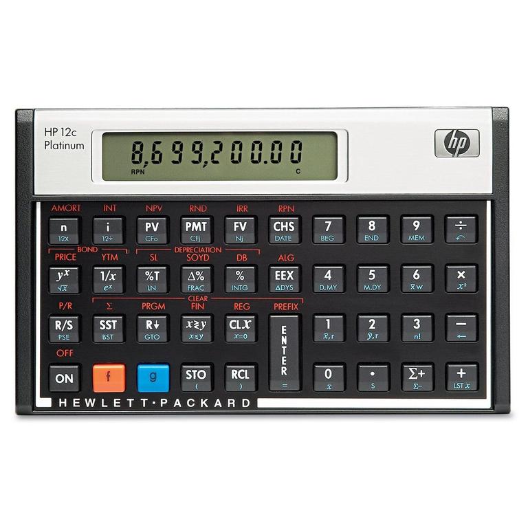HP 12C FINANCIAL CALCULATOR