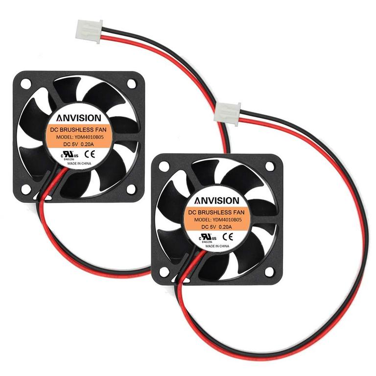 ANVISION 40MM DC FANS 2PK 