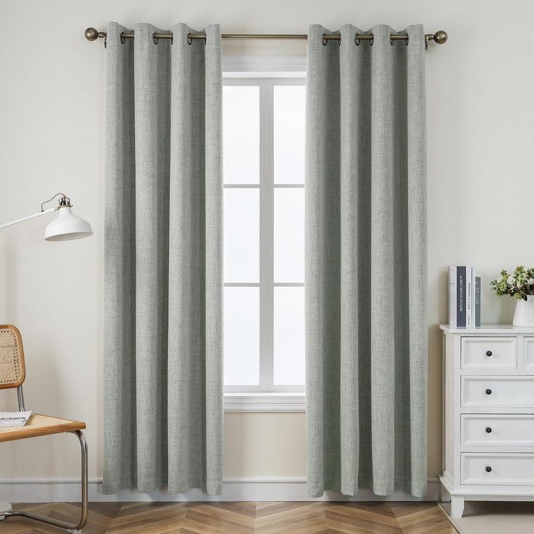 2 CUCRAF BLACKOUT CURTAINS 52"X84"