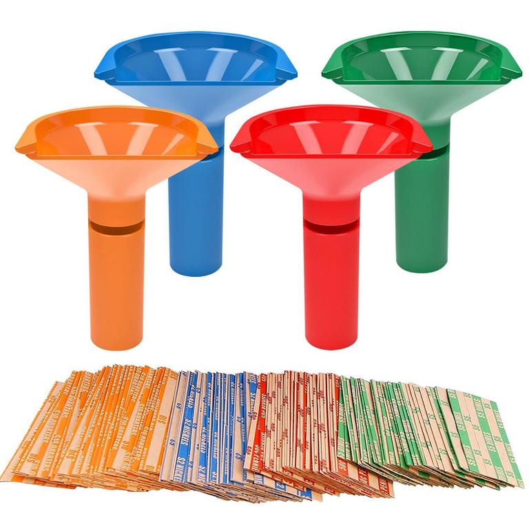 BUDGETIZER COIN TUBES 4PK