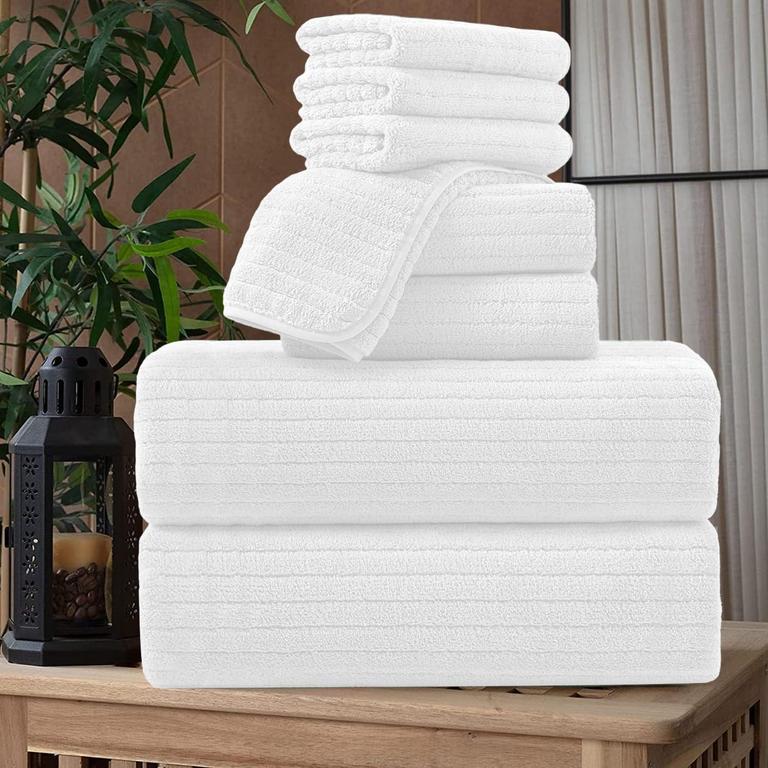 OLIVEN 8PC BATH TOWEL SET