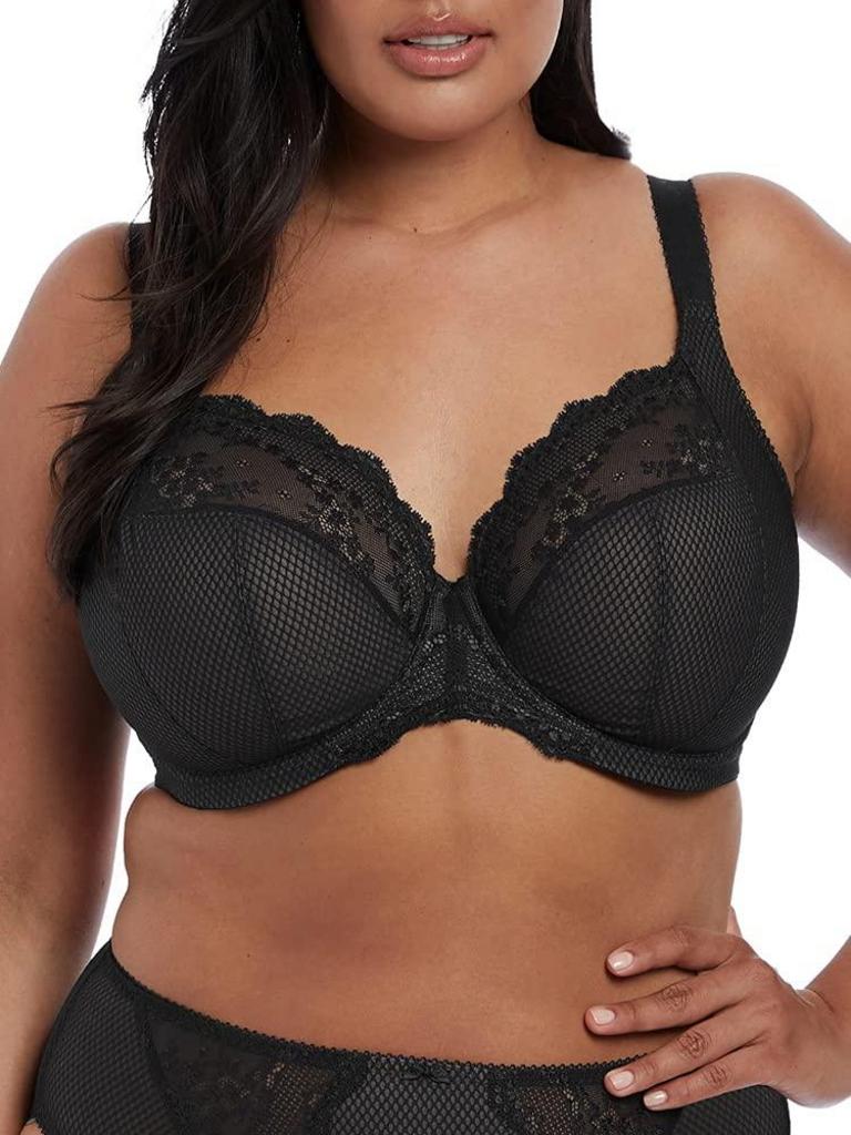 ELOMI BLACK PLUNGE BRA 38J