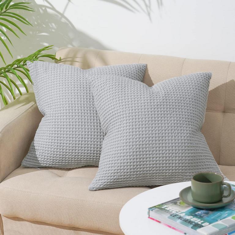 2 PHF WAFFLE CUSHION COVERS