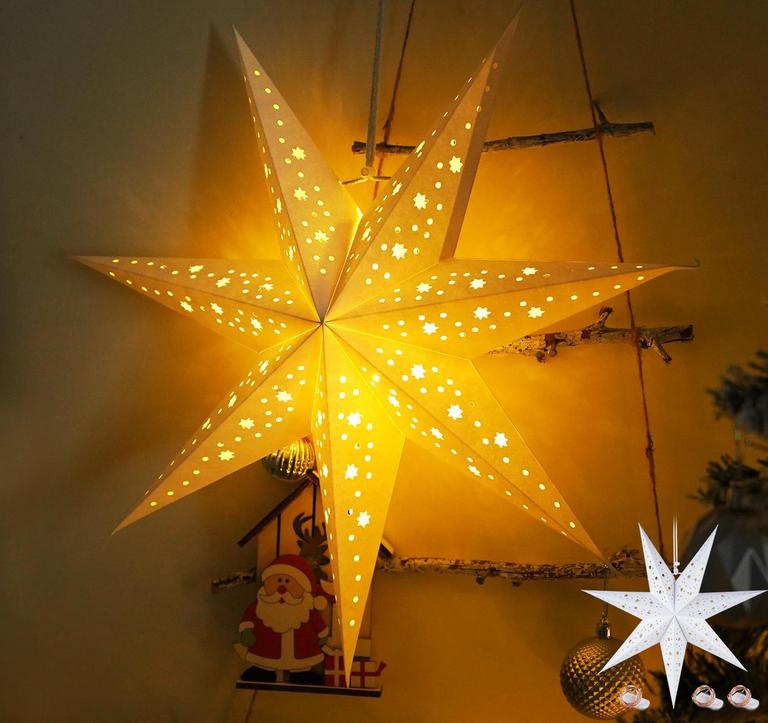 3PCS 17" STAR LANTERNS