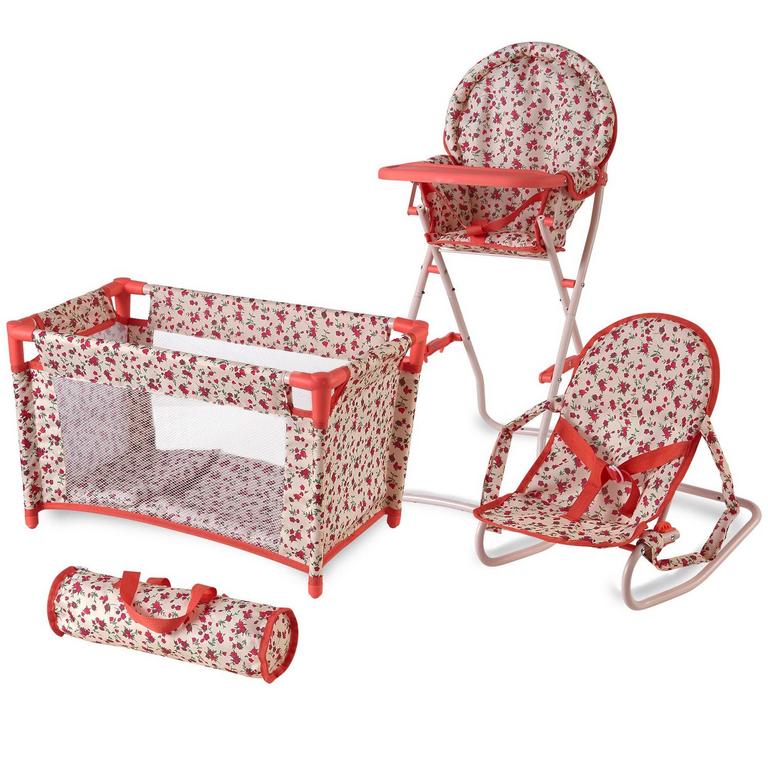 FLORAL BABY DOLL SET