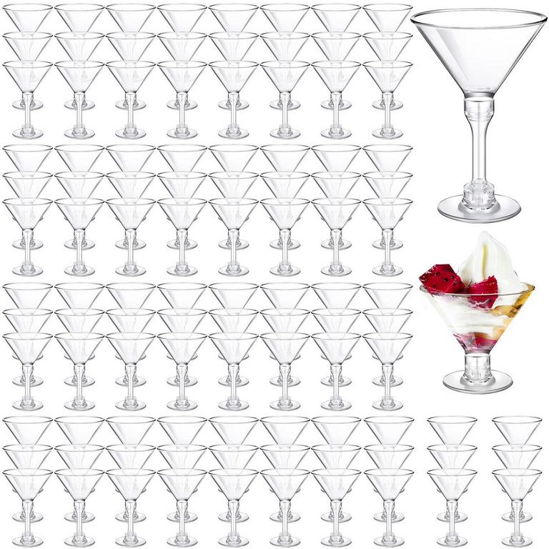 100 PCS 5OZ PLASTIC MARTINIS