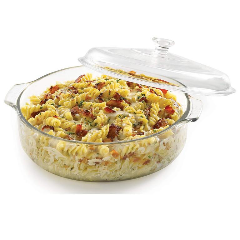 LIBBEY 3QT GLASS CASSEROLE DISH