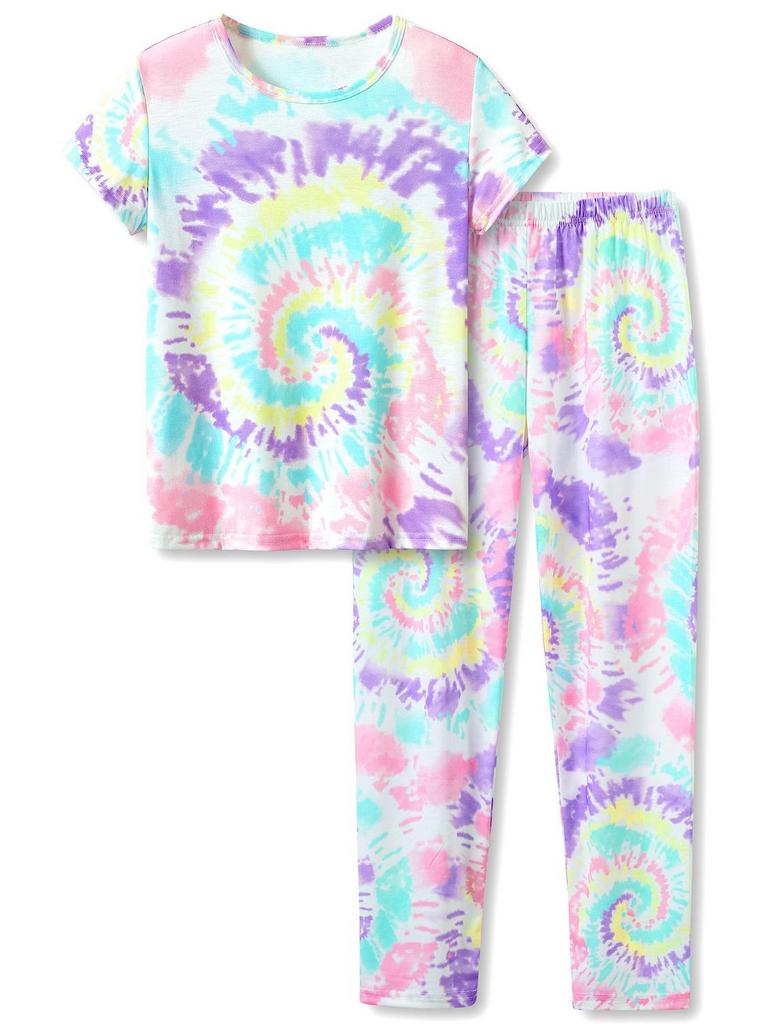TEBBIS TIE DYE PJS GIRLS