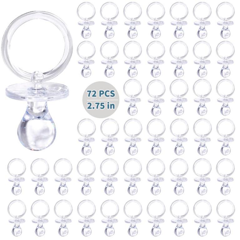XINHUIDAL 72PC PLASTIC PACIFIERS