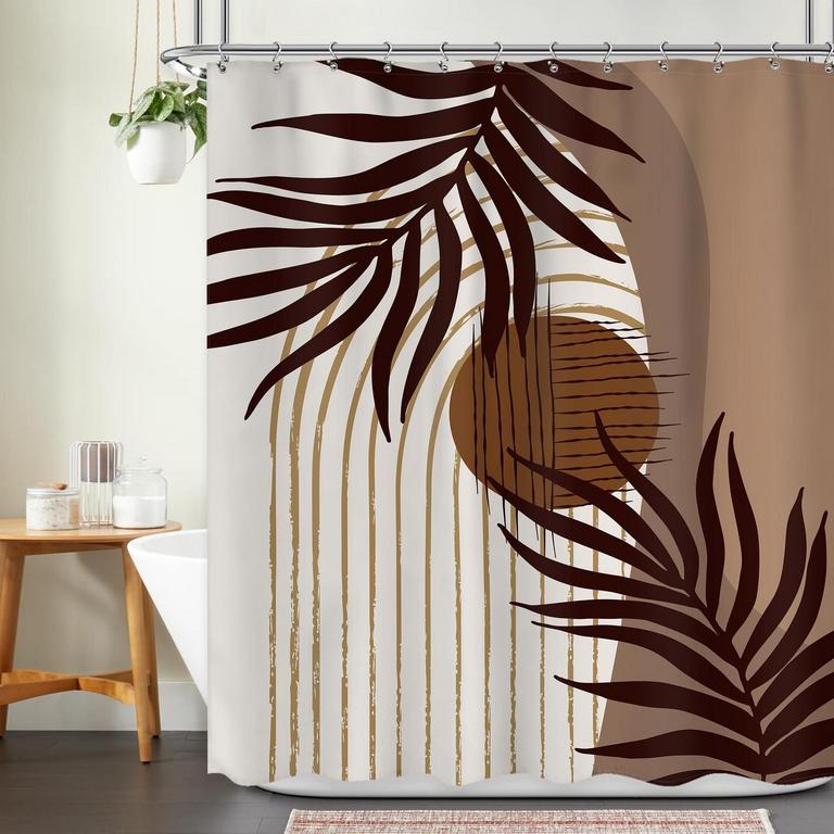 ABSTRACT BOHO SHOWER CURTAIN