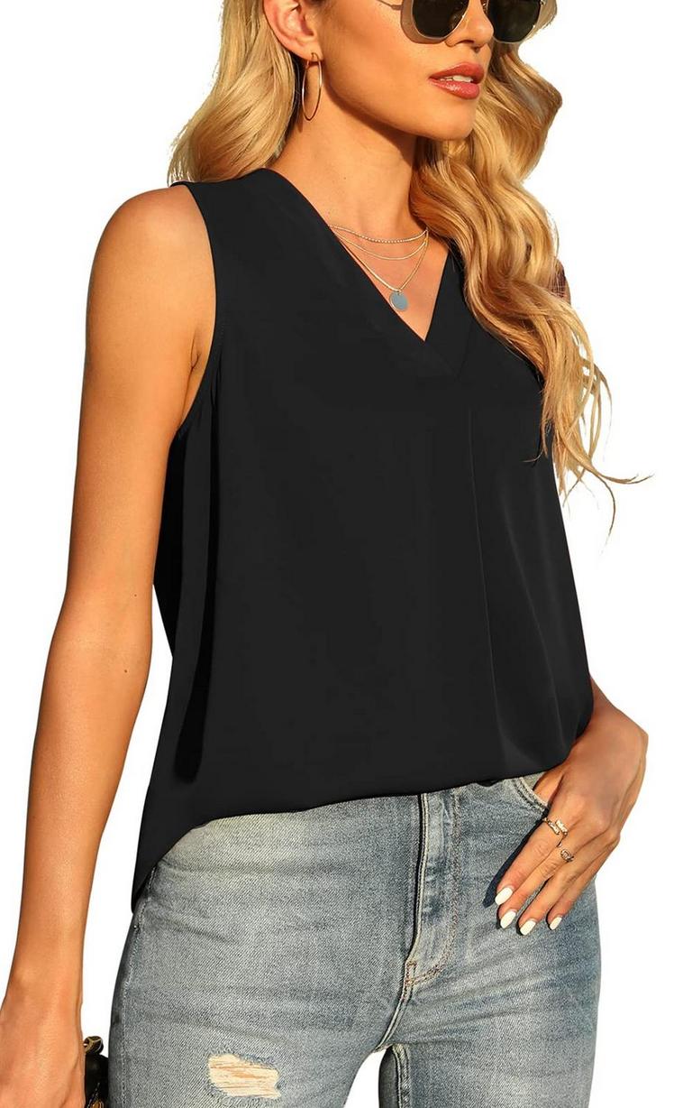 QUEZHU CHIFFON TOP S