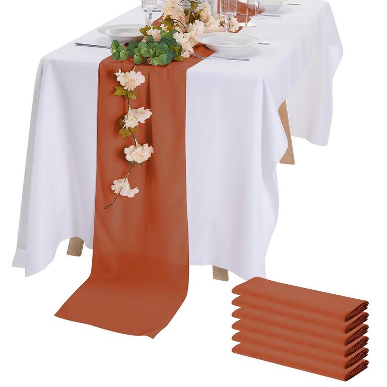 PEOMEISE RUST TABLE RUNNERS