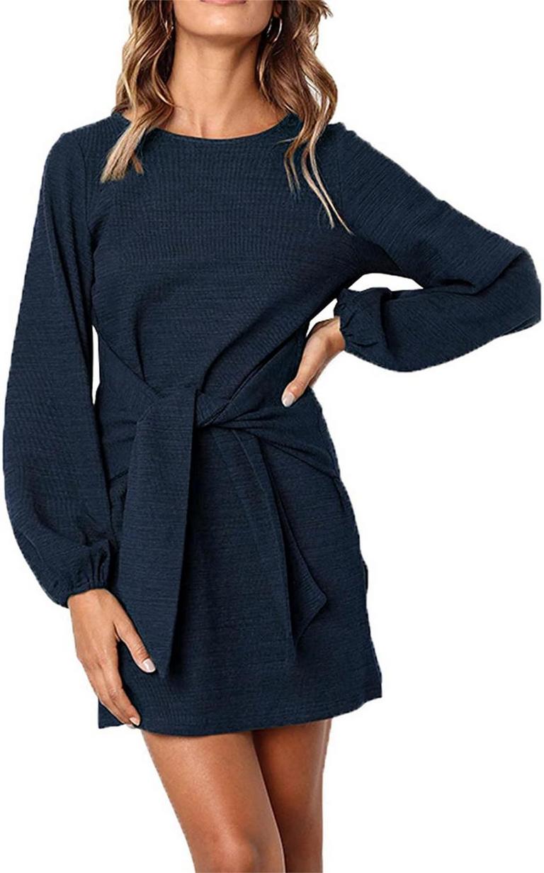 PRETTYGARDEN DRESS LRG NAVY