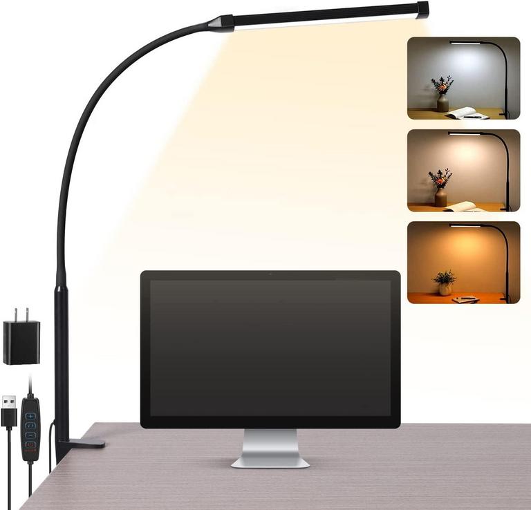 LED DESK LAMP W/ CLAMP