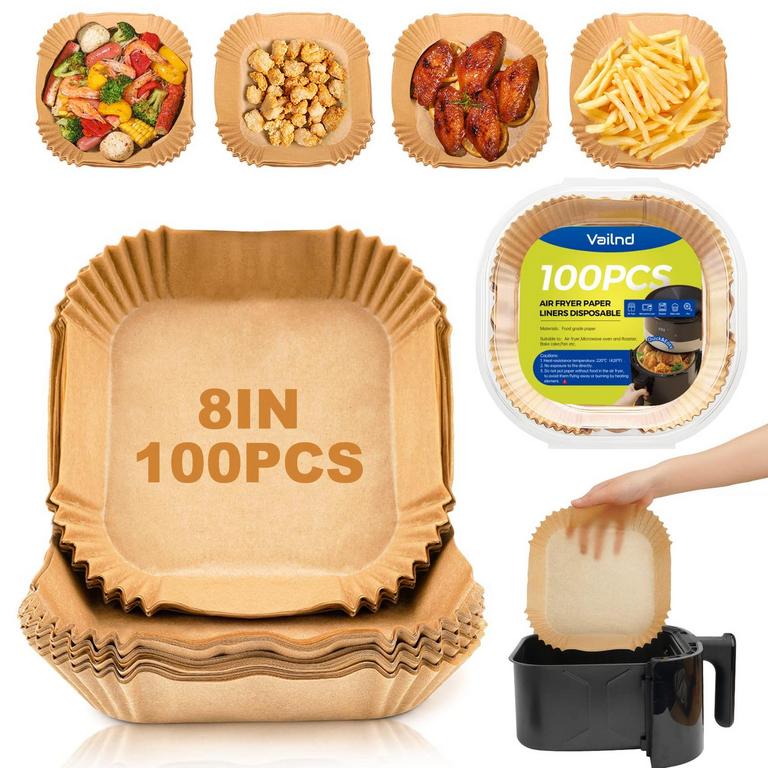 AIR FRYER PAPER LINERS 100PK