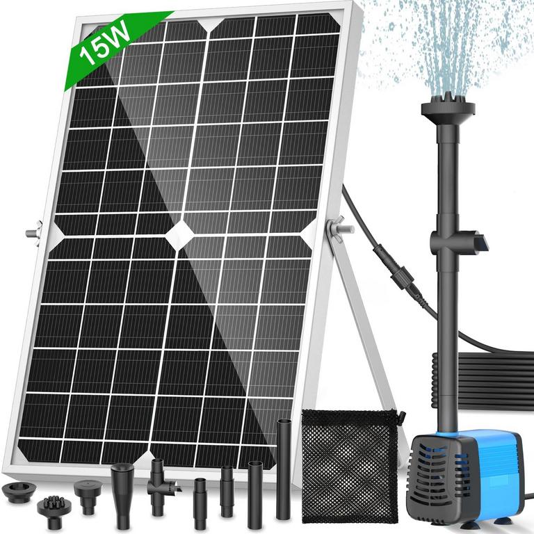 FEOXSHAL 15W SOLAR FOUNTAIN PUMP
