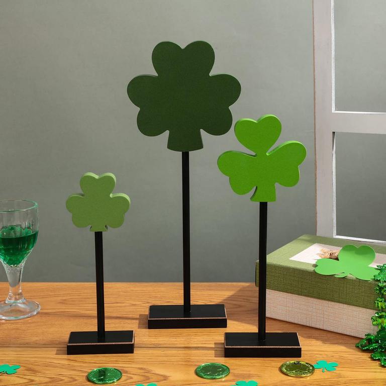 ST PATRICK CLOVER DECOR 3PC
