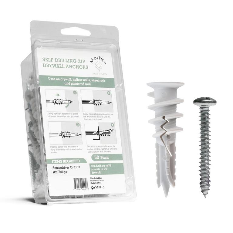 NYLON 66 DRYWALL ANCHORS & SCREWS KIT 