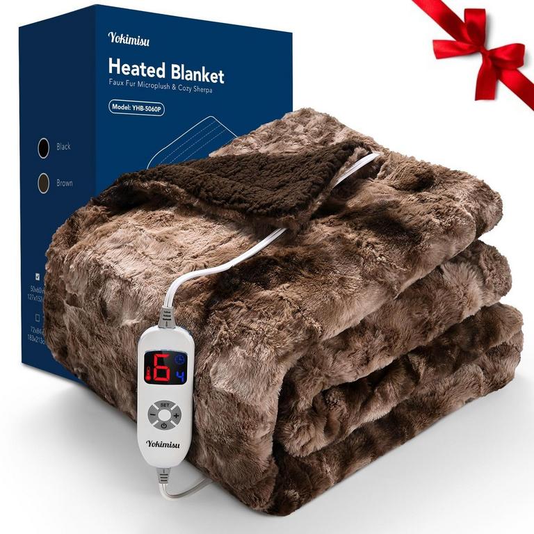 YOKIMISU FAUX FUR BLANKET 50"X60"