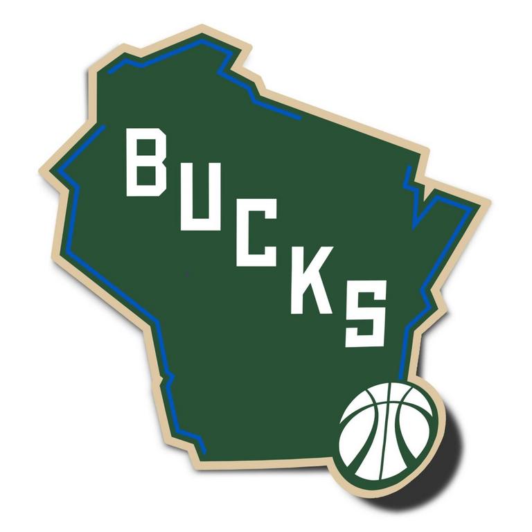 NBA BUCKS STICKER