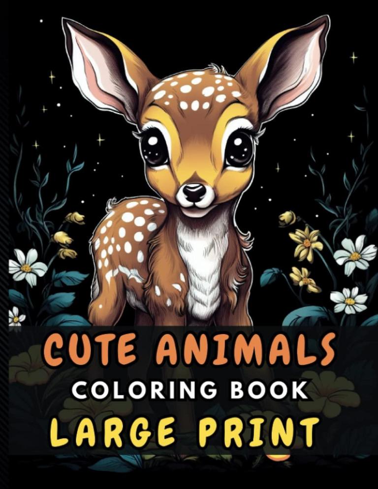 CUTE ANIMALS COLORING BOOK