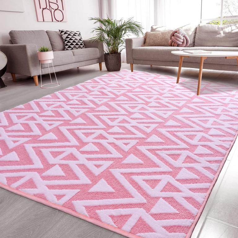OMPAA SHAGGY RUG PINK 7'x10'