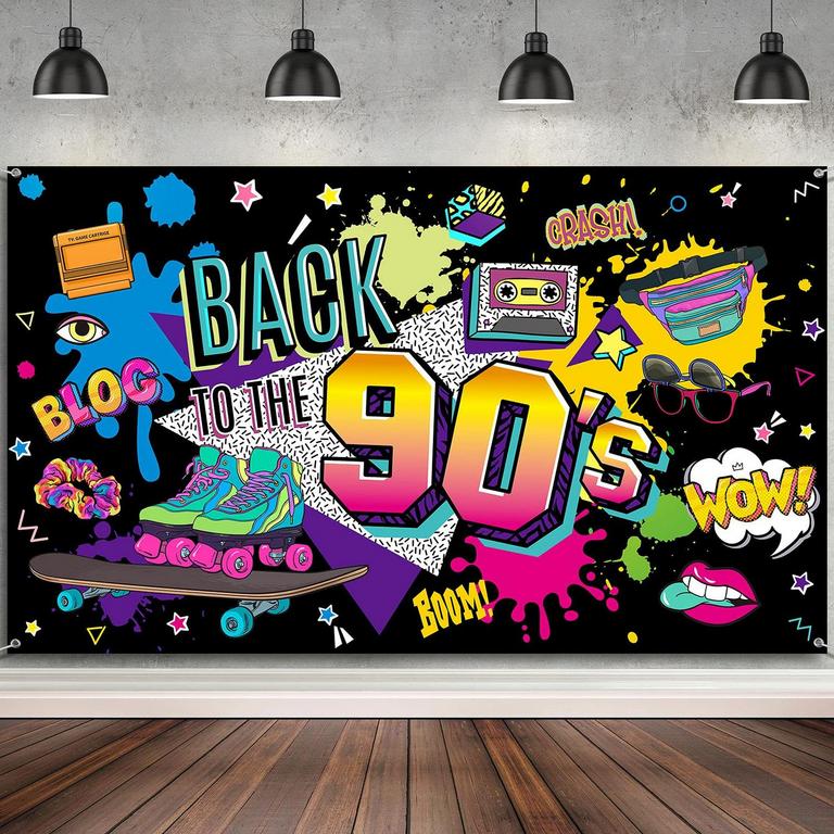 IRENARE 90S PARTY BACKDROP