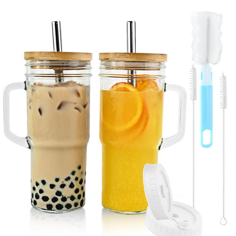 GLASS CUPS 24OZ 2-PACK