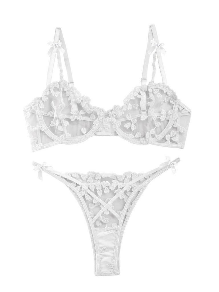 LILOSY MESH LINGERIE SET