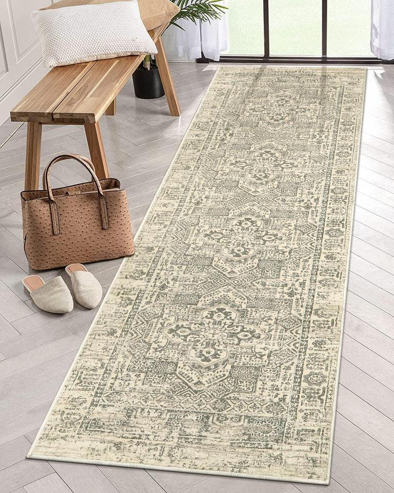 LAHOME 2'X8' IVORY RUG RUNNER