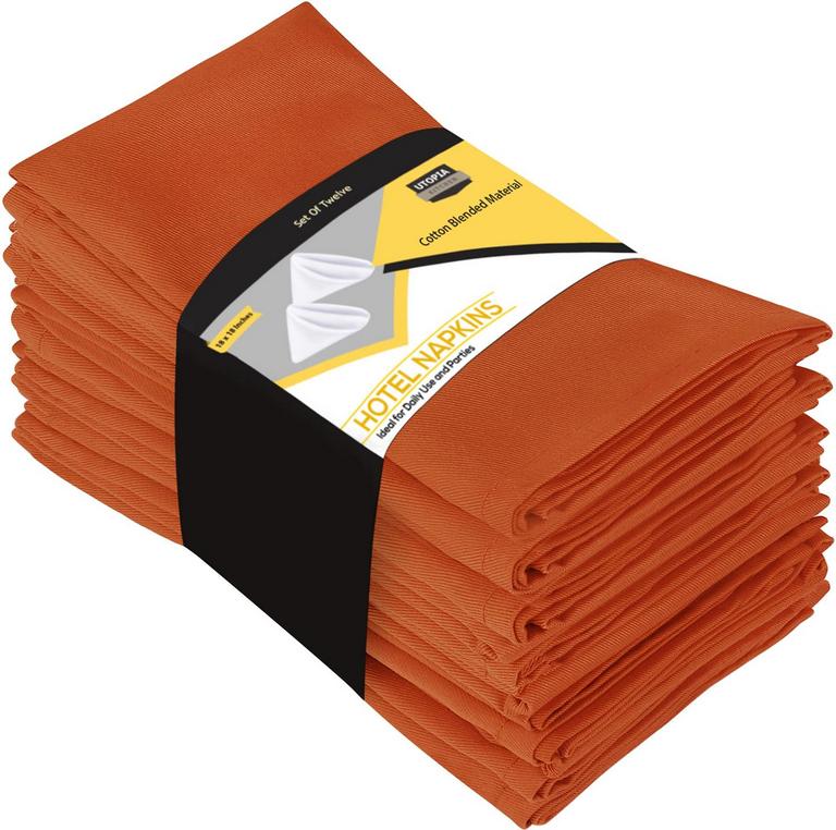 UTOPIA KITCHEN ORANGE NAPKINS