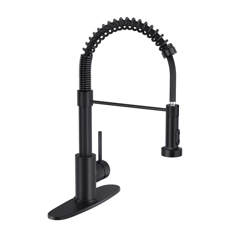 BASDEHEN BLACK KITCHEN FAUCET
