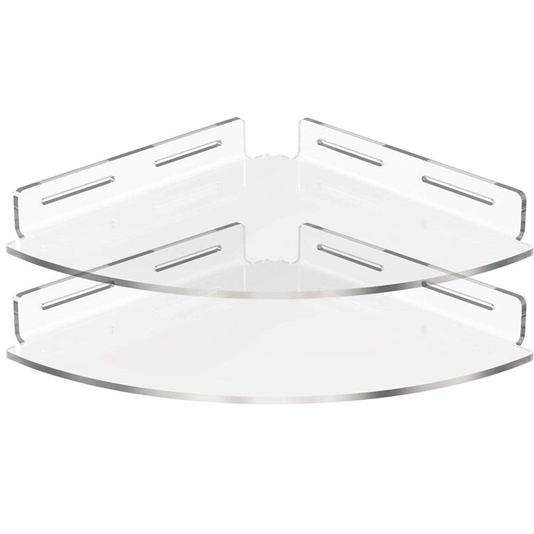 VDOMUS ACRYLIC BATH SHELVES 2PK 