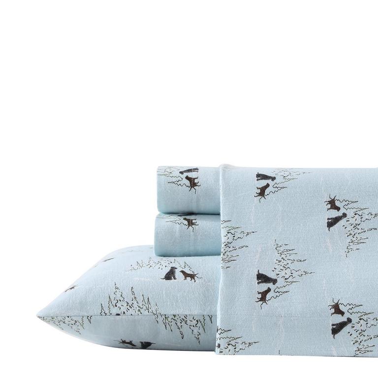 EDDIE BAUER KING FLANNEL SET