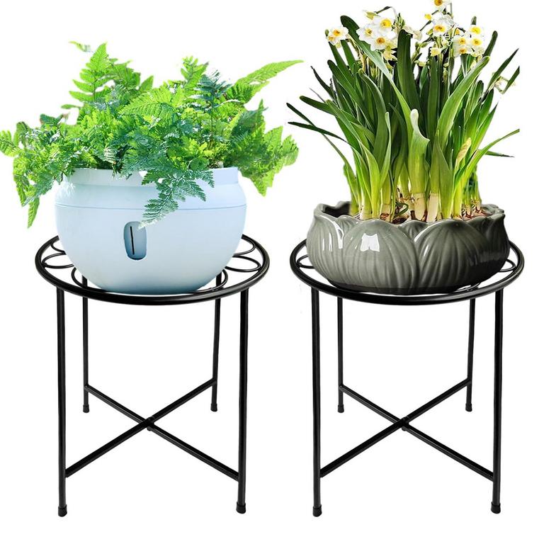 15" RETRO PLANT STANDS 2PK