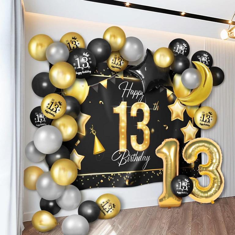 13TH BIRTHDAY BALLOONS SET