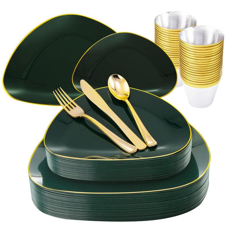 DAYAMMI 180PC PLASTIC PLATES