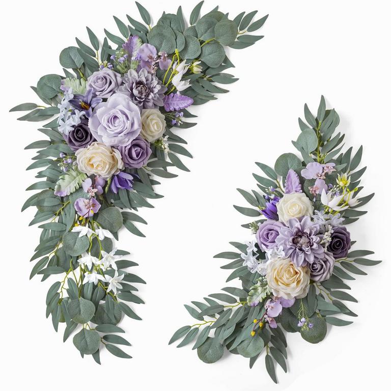 2PK PURPLE WEDDING FLOWERS